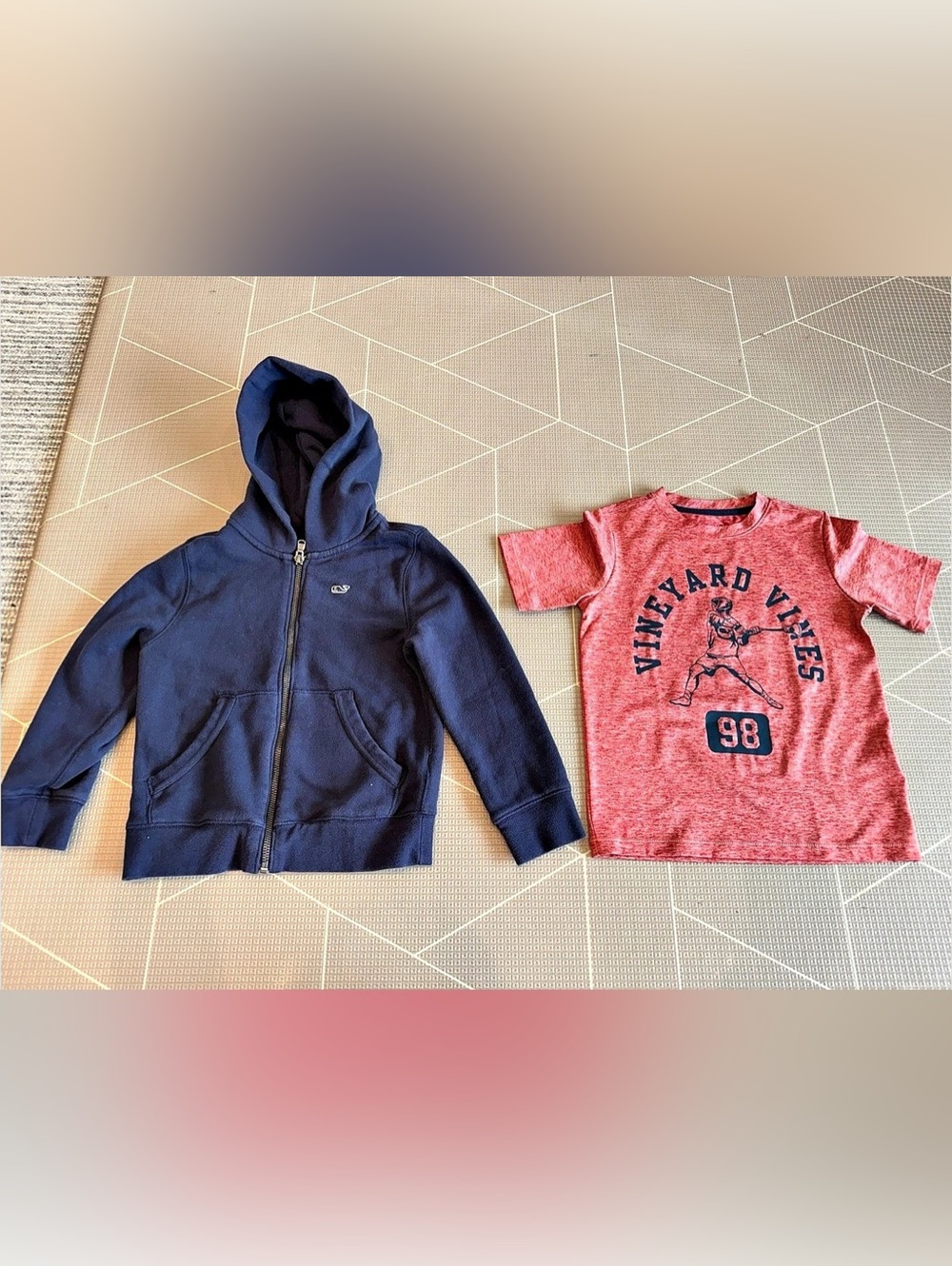 Vineyard Vines Kids Navy & Red Matching Set Size 5